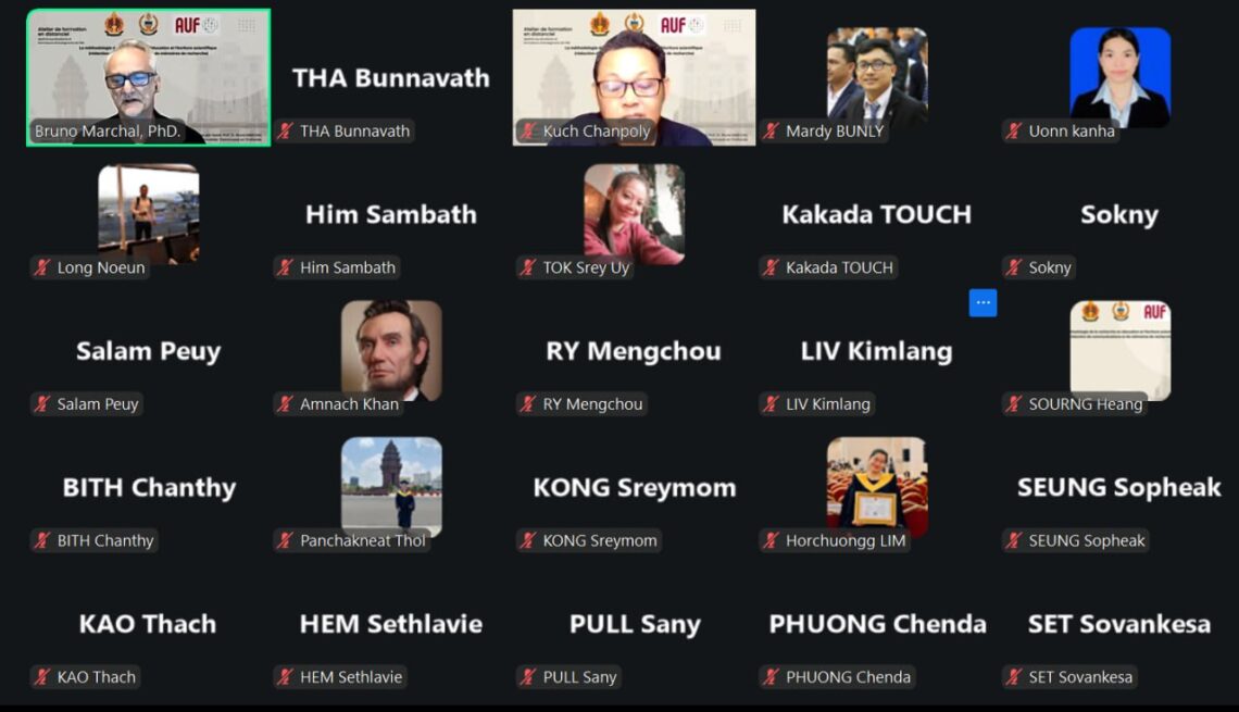 សិក្ខាសាលាបំប៉នសមត្ថភាពស្តីពី «ការសរសេរអត្ថបទស្រាវជ្រាវតាមបែបវិទ្យាសាស្ត្រ» តាមប្រព័ន្ធអនឡាញ (វគ្គ៣)